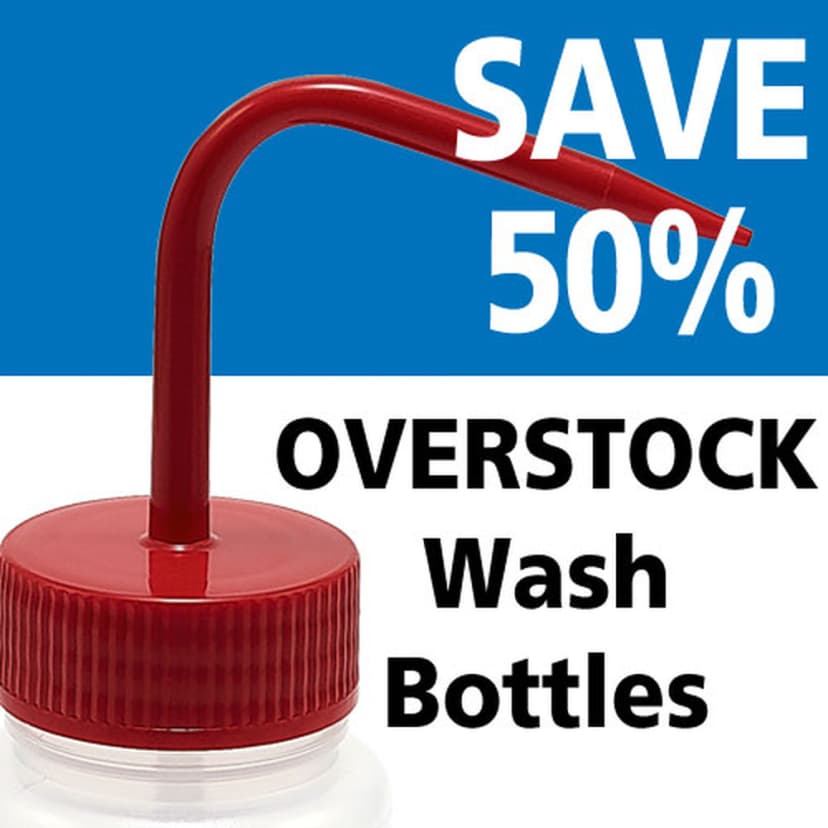 Washbottle WM Yellow Cap, LDPE 250mL, 5/CS