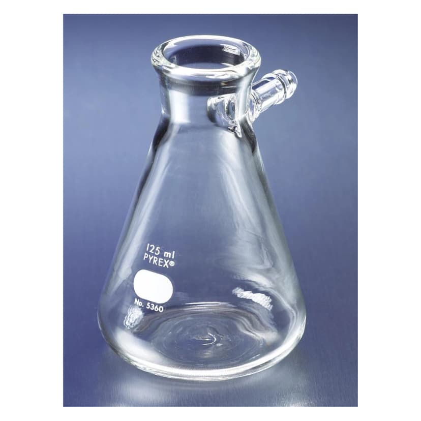 PYREX125mL Micro Filtering Flasks with Sidearm Tubulation