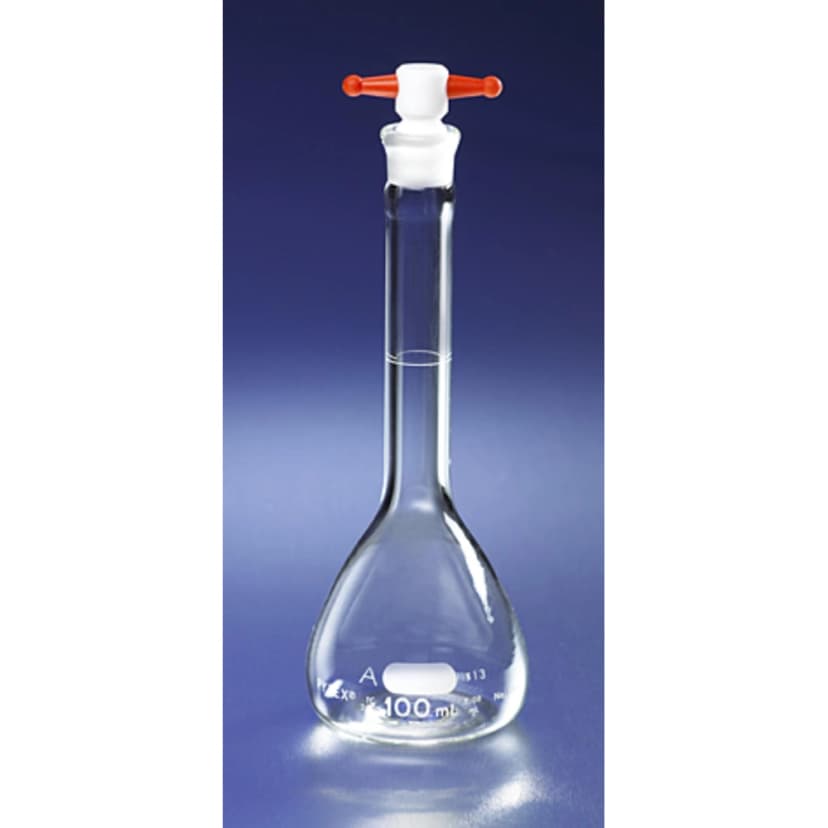 PYREX 500mL Class A Volumetric Flask with PTFE Stopper