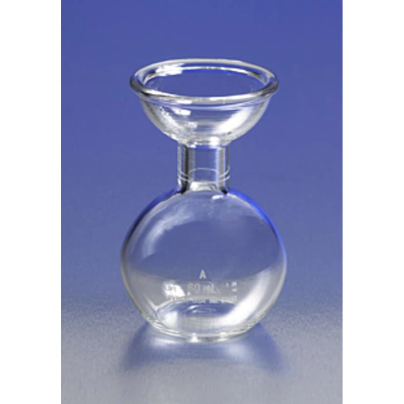 PYREX 60mLViscosimeter Volumetric Flask, Class A, Tooled Rim