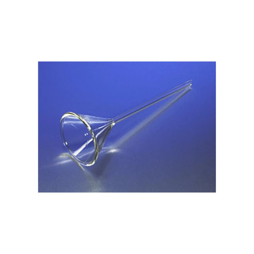 PYREX Plain 50mm Diameter 60° Angle Funnel with Long Narrow Stem