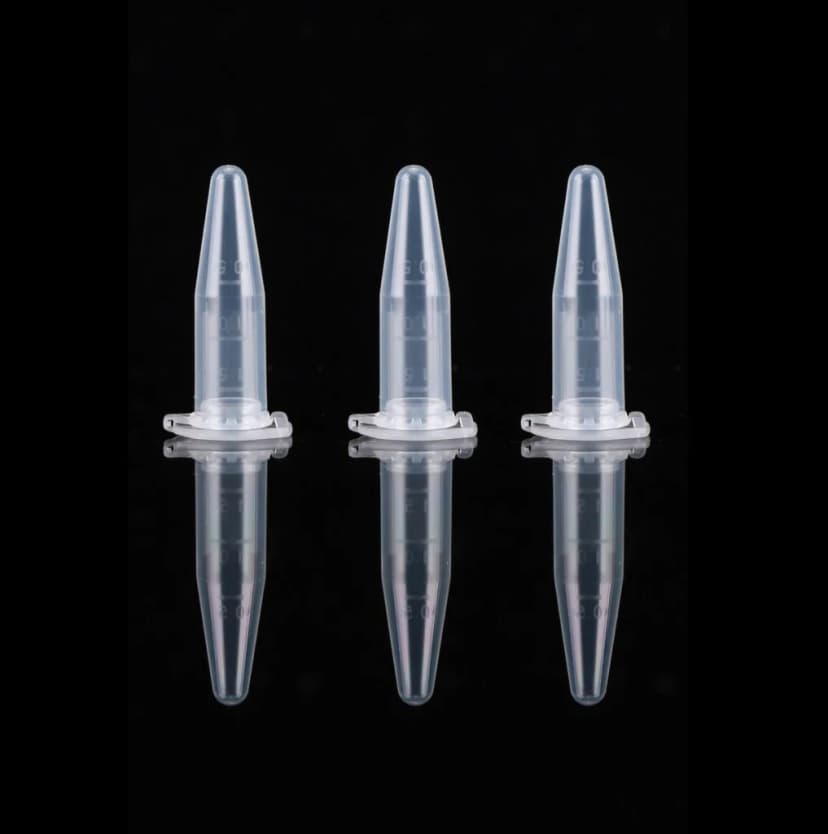 1.5ml Microcentrifuge Tube, Clear, Sterile, Conical, Lock Cap, 50/bag, 400/pk, 4000/cs