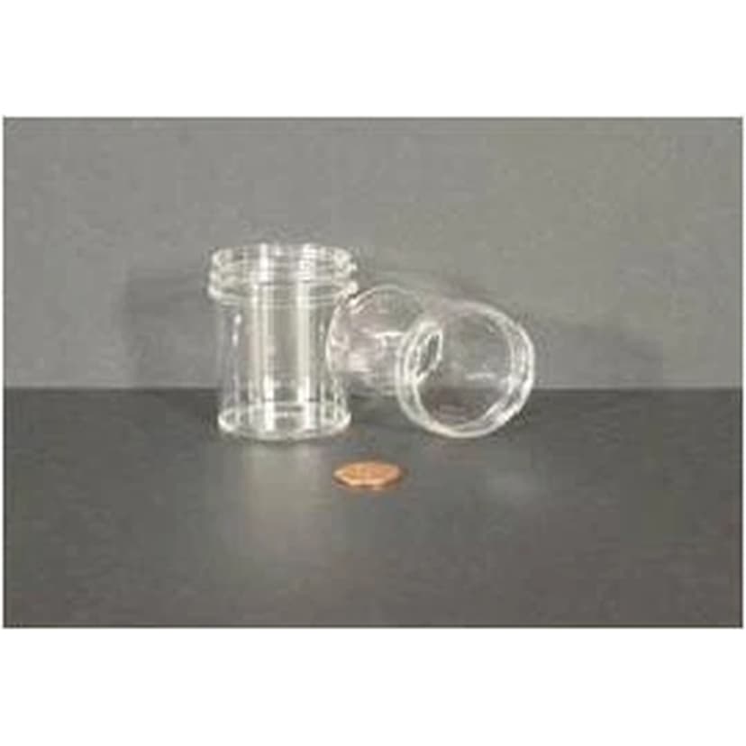 Jar, Wide Mouth, 60mL (2oz), PS, 48mm Opening, 1 5/8 x 2 5/16"   (Screw Cap Packaged Separately)