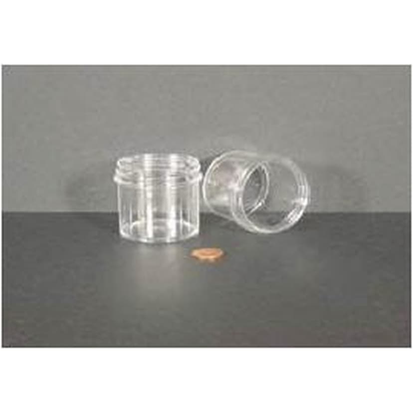Jar, Wide Mouth, 90mL (3oz), PS, 58mm Opening, 1 15/16 x 2" (Screw Cap Packaged Separately)