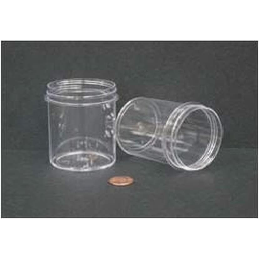 Jar, Wide Mouth, 120mL (4oz), PS, 58mm Opening, 1 15/16 x 2 5/8" (Screw Cap Packaged Separately)