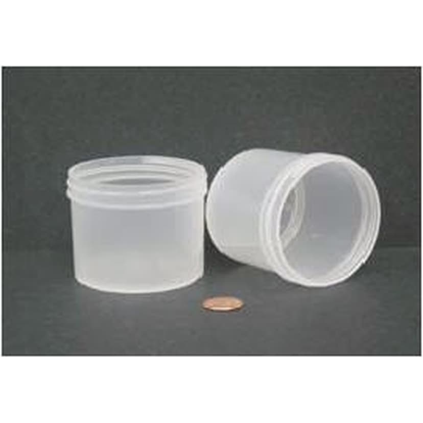 Jar, Wide Mouth, 120mL (4oz), PP, 70mm Opening, 2 7/16 x 2 3/16" (Screw Cap Packaged Separately)