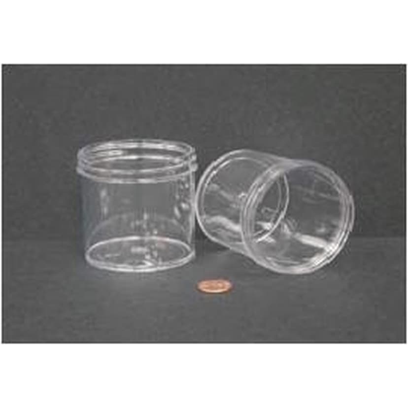 Jar, Wide Mouth, 180mL (6oz), PS, 70mm Opening, 2 7/16 x 2 5/8"   (Screw Cap Packaged Separately)