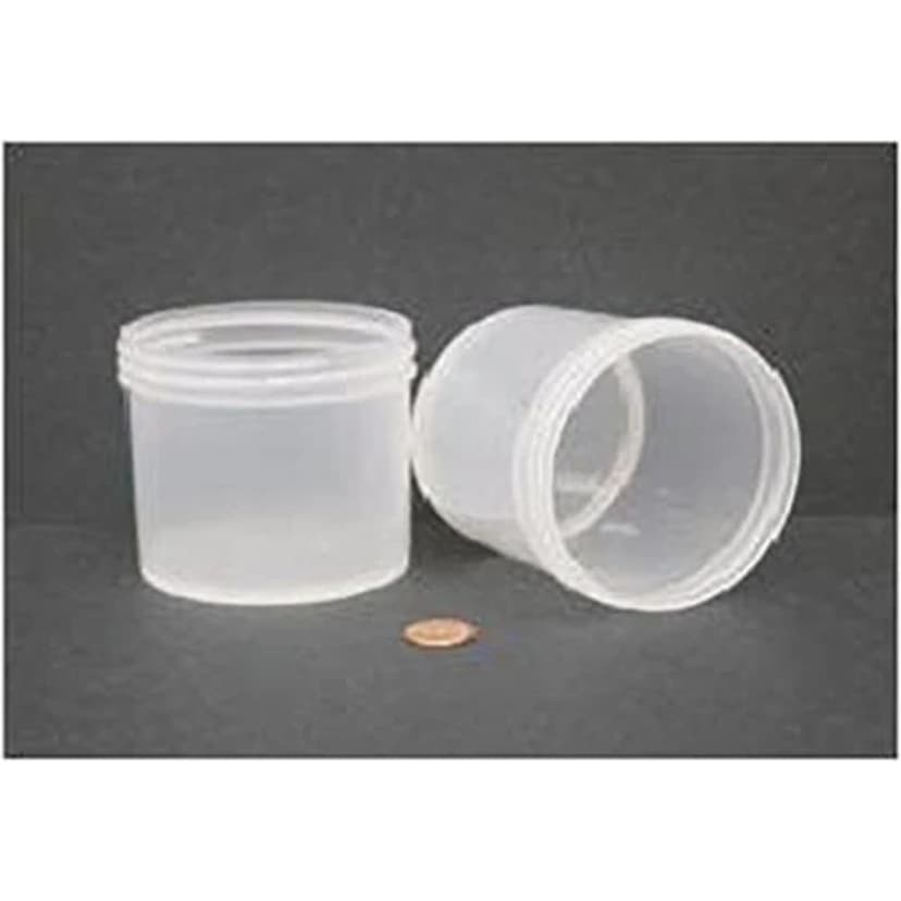 Jar, Wide Mouth, 360mL (12oz), PP, 89mm Opening, 3 3/16 x 3"   (Screw Cap Packaged Separately)