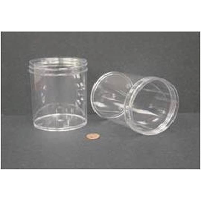 Jar, Wide Mouth, 480mL (16oz), PS, 89mm Opening, 3 1/8 x 4" (Screw Cap Packaged Separately)