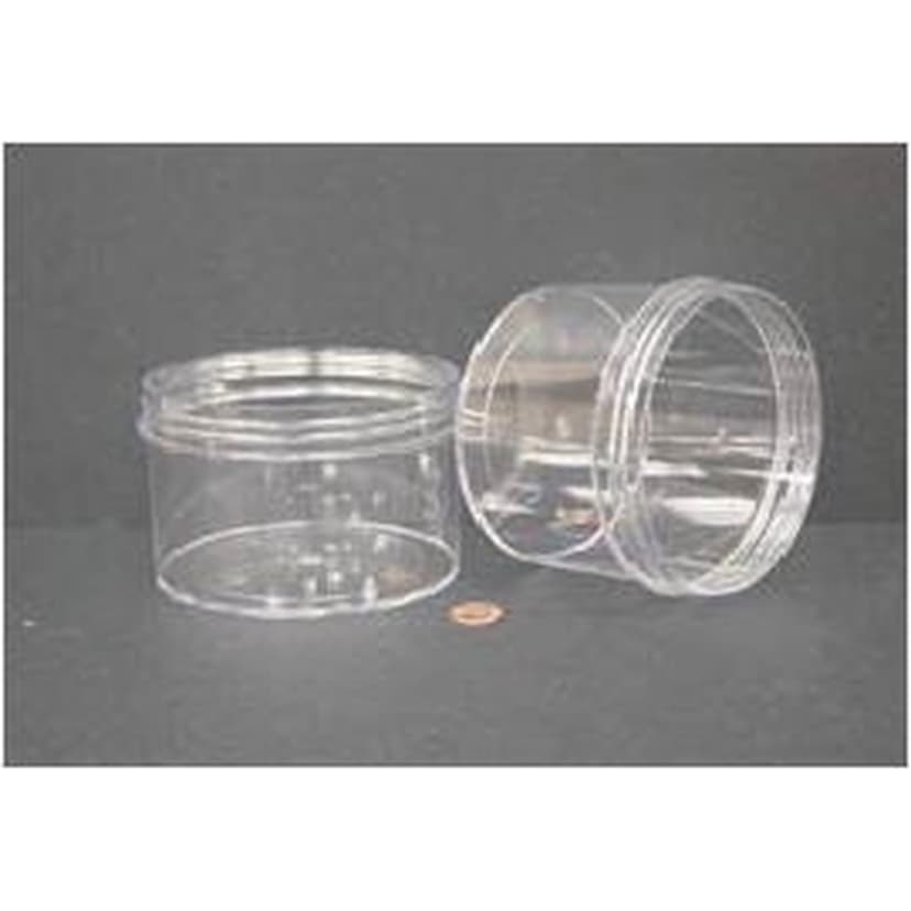 Jar, Wide Mouth, 720mL (24oz), PS, 120mm Opening, 4 3/8 x 3 1/8"   (Screw Cap Packaged Separately)