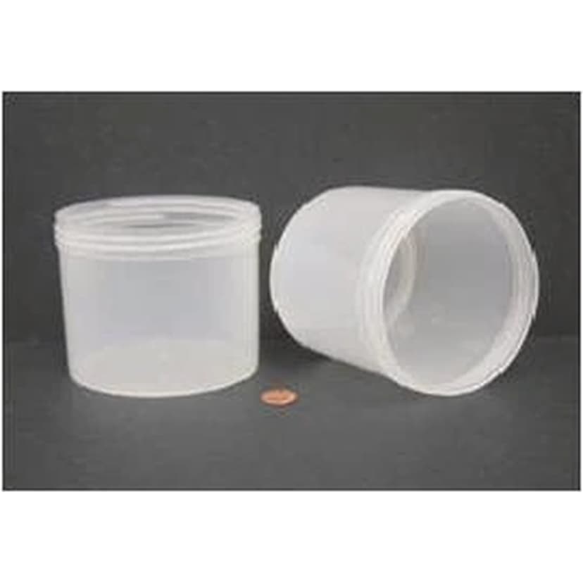 Jar, Wide Mouth, 960mL (32oz), PP, 120mm Opening, 4 3/8 x 3 3/4" (Screw Cap Packaged Separately)