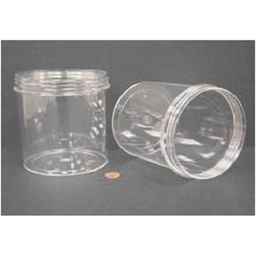 Jar, Wide Mouth, 1200mL (40oz), PS, 120mm Opening, 4 3/8 x 5 1/16"   (Screw Cap Packaged Separately)