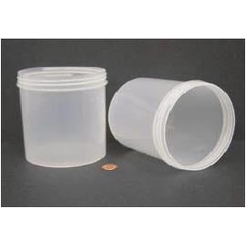 Jar, Wide Mouth, 1200mL (40oz), PP, 120mm Opening, 4 3/8 x 5 1/16" (Screw Cap Packaged Separately)