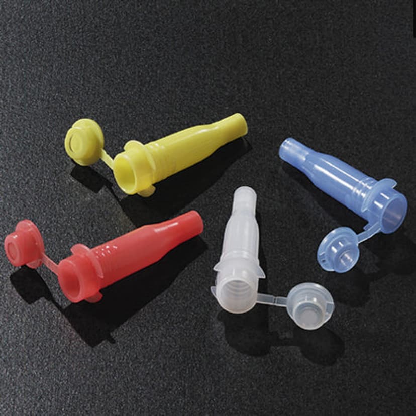 HORIBA ABX: Sample Cup with Cap for Cobas Mira, Bio, Fara and Horiba ABX analyzers, Red