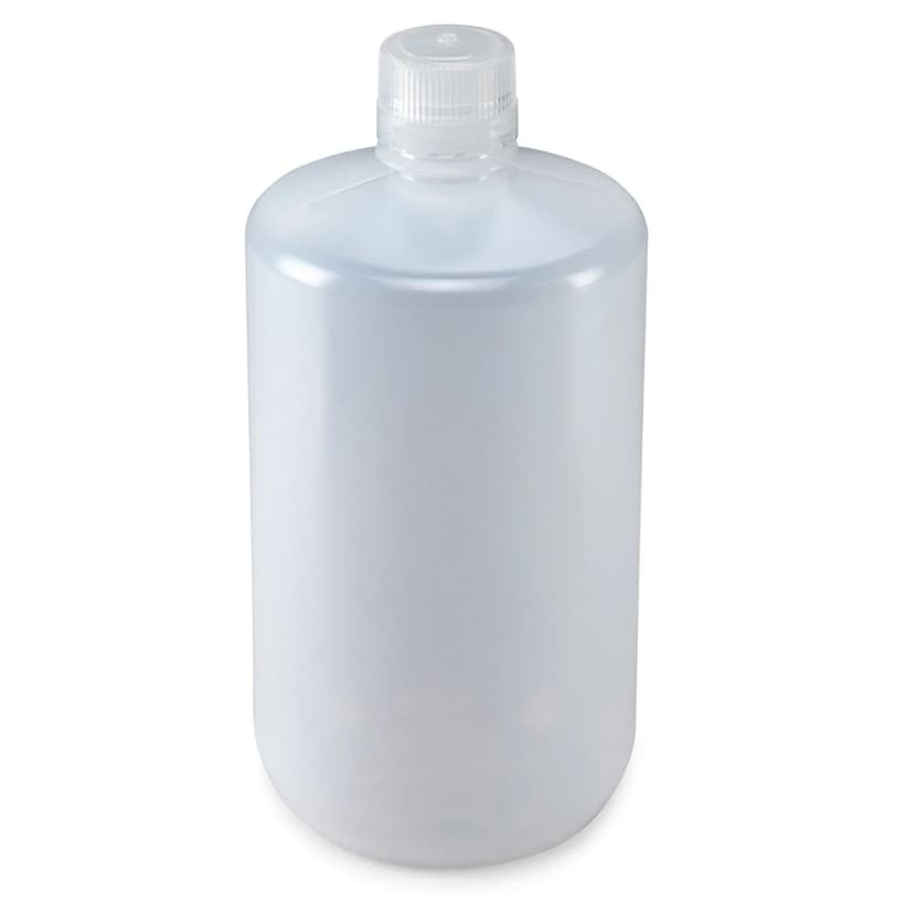 Bottle, Narrow Mouth, LDPE Bottle, Attached PP Screw Cap, 2 Litres (0.5 Gallons)