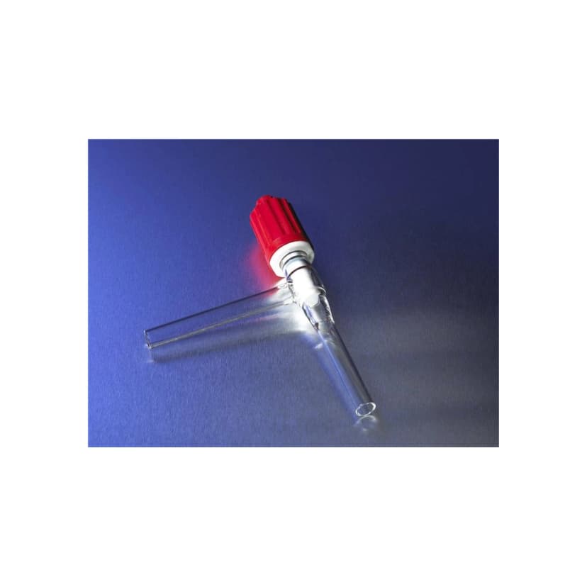PYREX 0-6mm Plain Bore Rotaflo Two-Way 90° Angle Stopcock