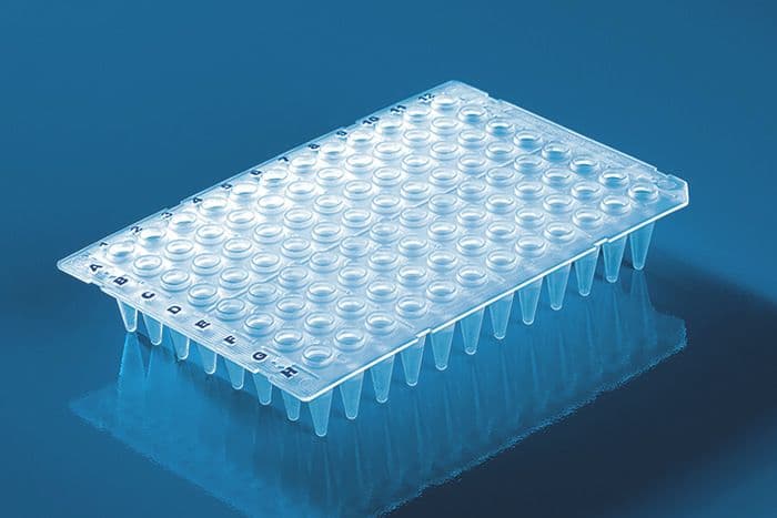 96-well PCR plate skirt Low Profile clear 50 plates
