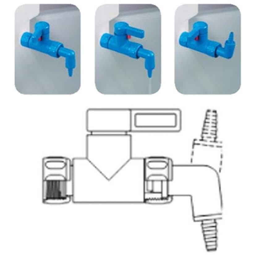 Hose Nozzle 12mm ID, 1/EA
