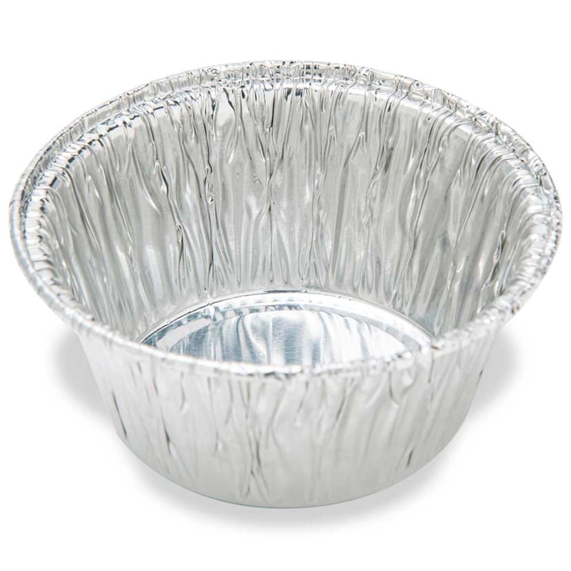 Aluminum Weigh Dish, 70mm OD, 70ml, Crimped Side and Curled Lip