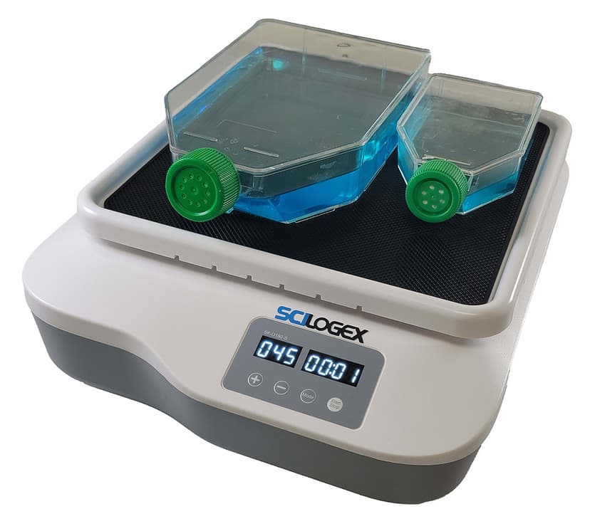 SCI-O180-S Orbital Digital Shaker with 18900185 Anti-Slip Tissue Culture Flask Platform (3Kg capacity), 100-220V, 50/60Hz, UK Plug