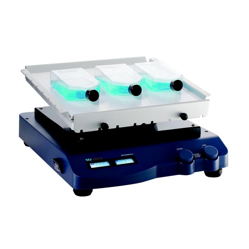 SCI-3DPro LCD Digital 3D Rocker, 9° angle, with18900155 Anti-Slip tissue culture flask platform P/N 18900155, 100-220V, 50/60Hz, Euro Plug