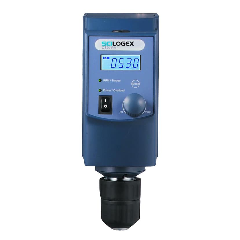 SCI20-Pro Overhead LCD Digital Stirrer, 20L Capacity, with stand and s/steel cross srirrer, 100-220V 50/60Hz, UK Plug