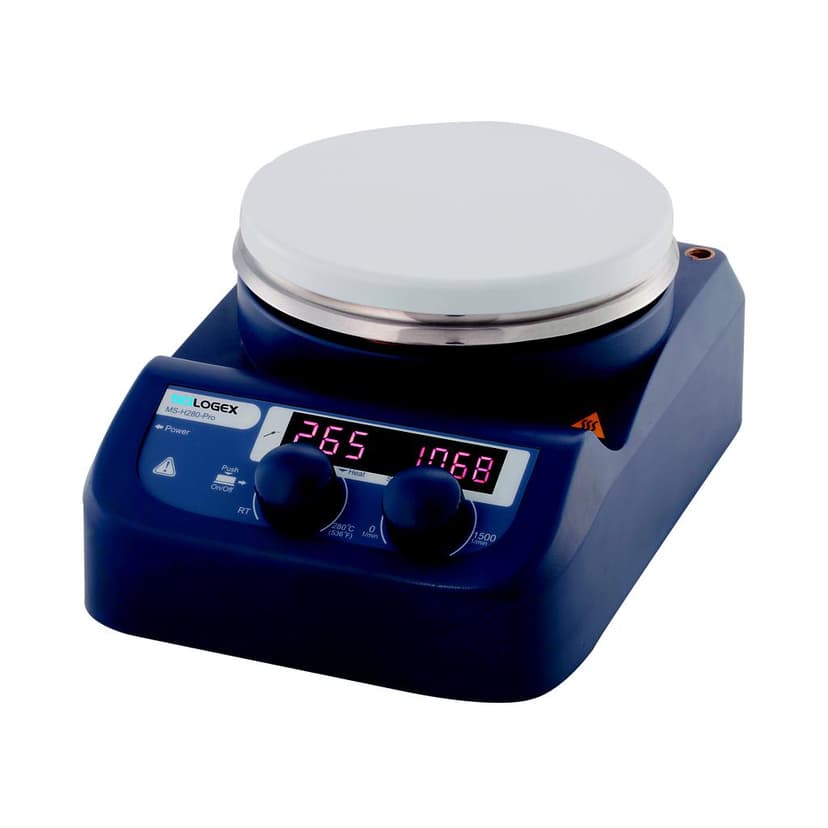 SCI280-Pro, Circular LED Digital Hotplate-Stirrer, ceramic plate, 220-240V, 50/60Hz, Euro Plug