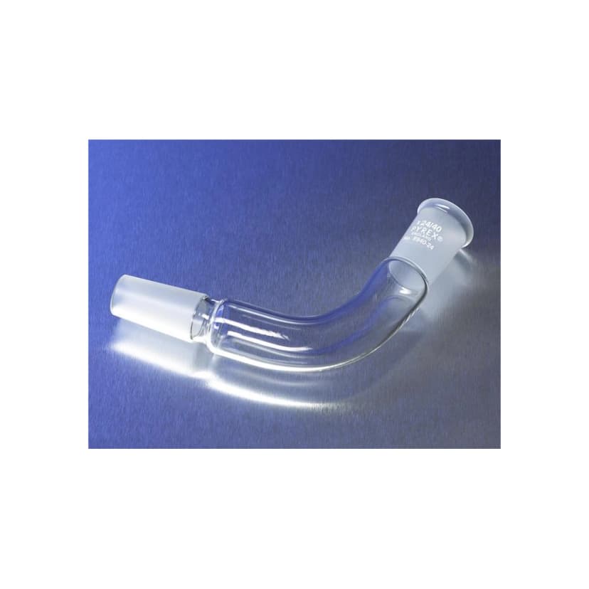 PYREX 105° Angled Tube Adapter with Two-Way 24/40 Standard Taper Joints