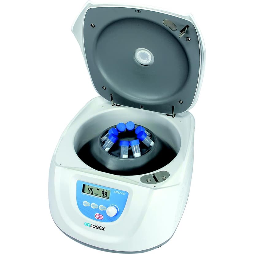 SCI412 LCD Digital Clinical Centrifuge, with 10200316 Rotor, & 19200317 Rotor Adapters & 19200318 Adapter Plugs: capacity 8 x 15ml / 12 x 10ml/7ml/5ml vacutainer, 110-220V, 50/60Hz, UK Plug