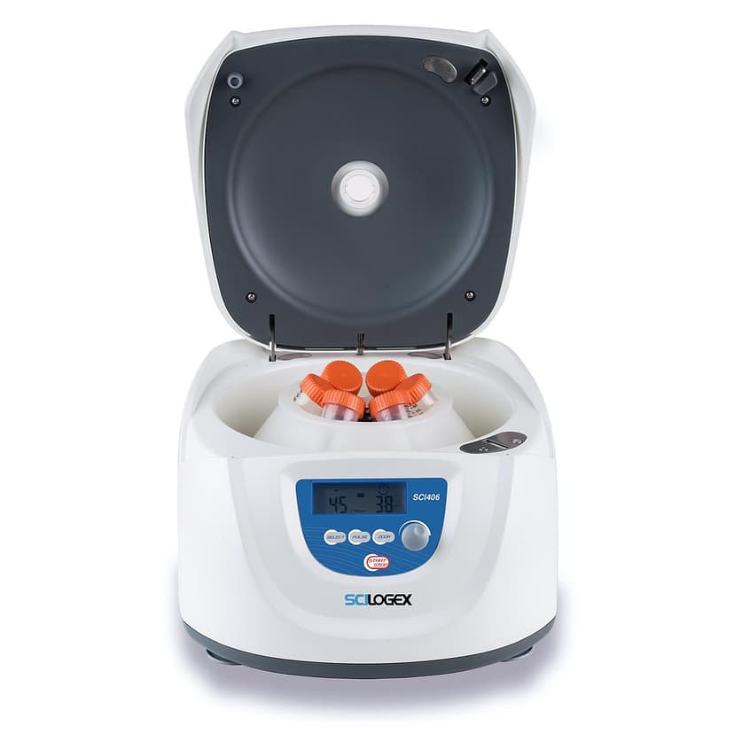 SCI406 LCD Digital Clinical Centrifuge, with rotor 19100197; 6 x 15ml and 6 x 50ml capacity; 110-220V, 50/60Hz, Euro Plug