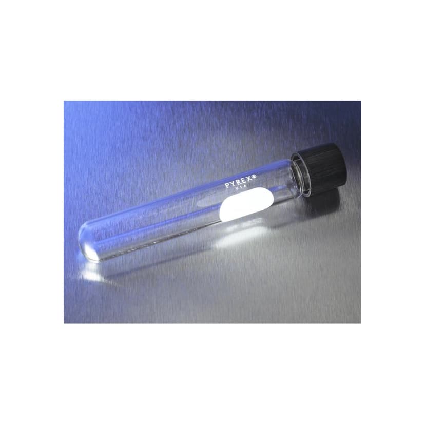 PYREX 50mL Screw Cap Culture Tubes with Phenolic Caps, 22x175mm