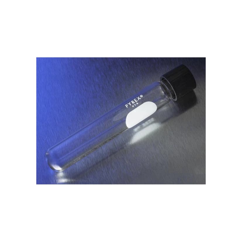 PYREX 15mL Screw Cap Culture Tubes with PTFE Lined Phenolic Caps, 16x125mm