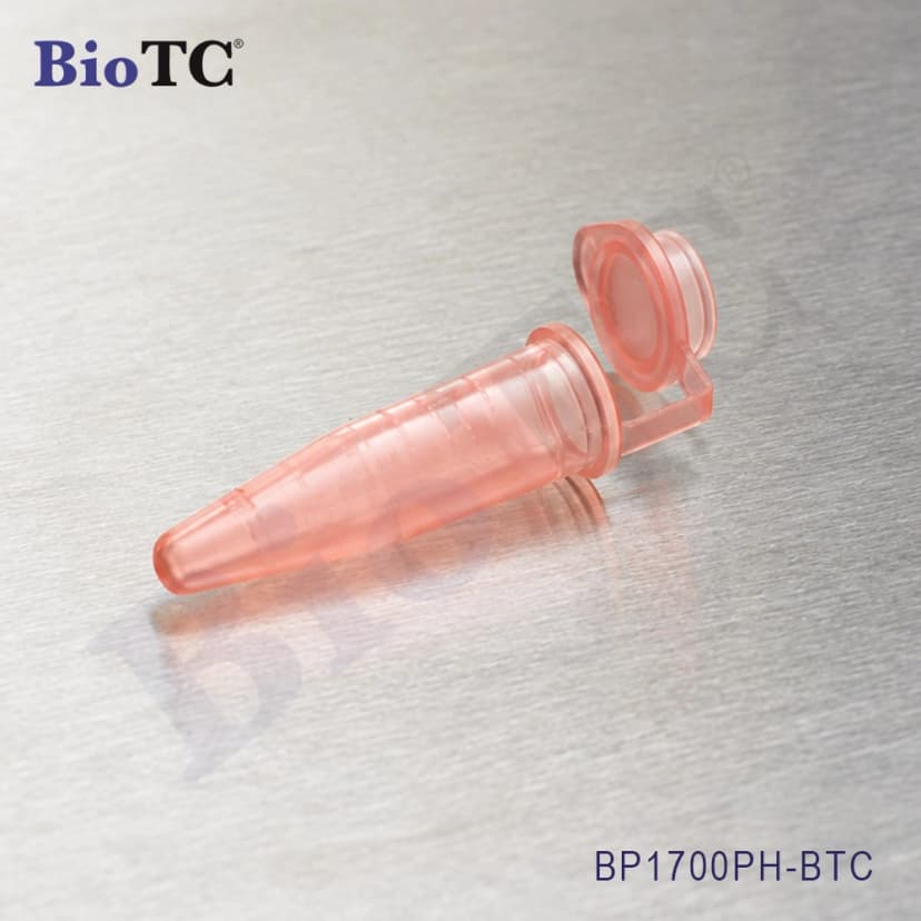 Microcentrifuge Tubes (MCT), 1.7mL, Peach