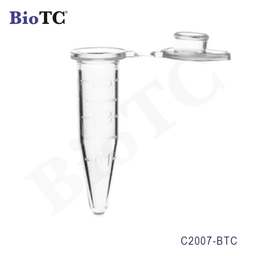 Micro Centrifuge Tubes 0.5mL, Sterile, Natural