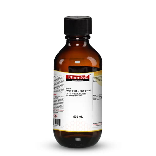Ethyl alcohol 200 PF ACS - ACS, 500ml (Pack of 6)