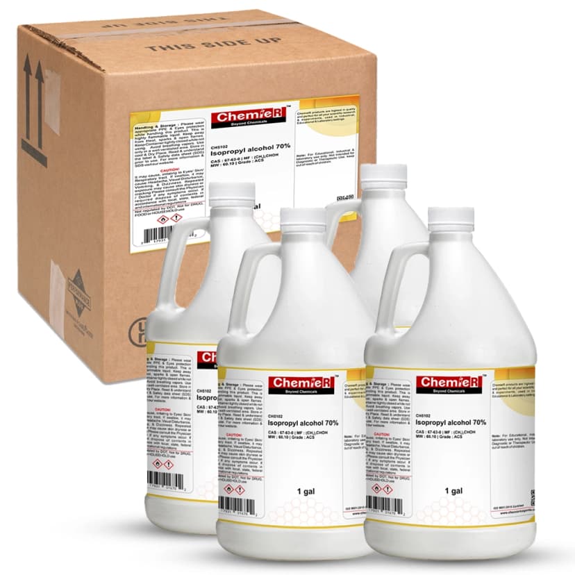 Isopropyl Alcohol 70% - ACS, 4X1gal