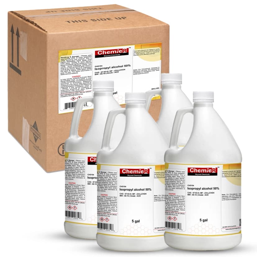 Isopropyl Alcohol 50% - ACS, 4X1gal