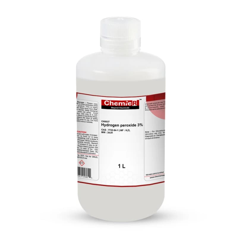 Hydrogen peroxide 3% - 1000ml (Pack of 4)