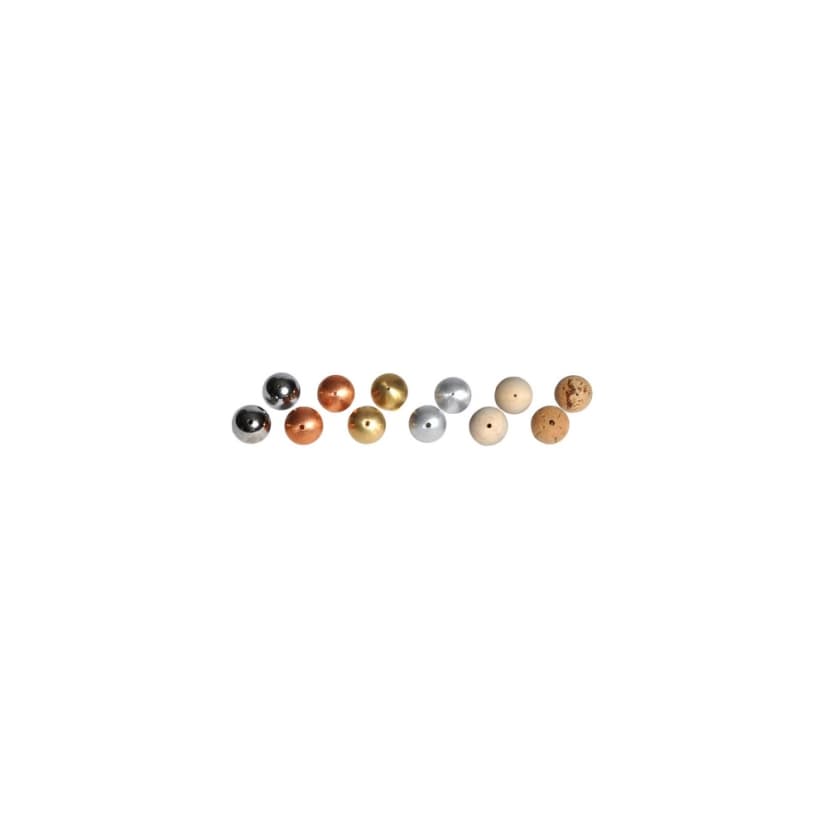 DRILLED BALL SET, SET OF 12
