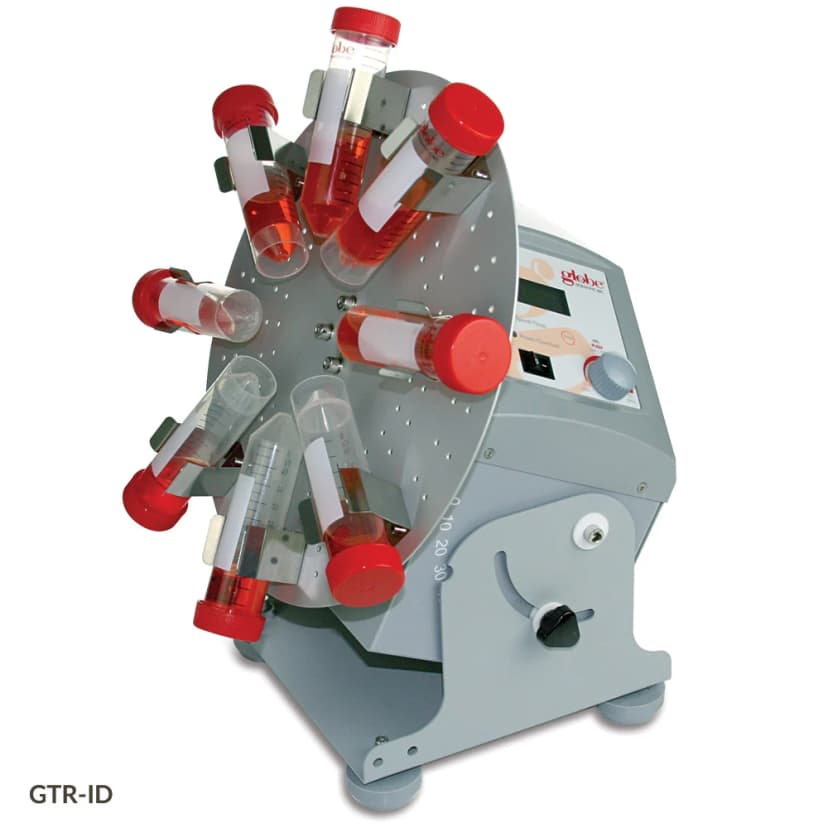 Tube Rotator, Industrial, Digital, Variable Speed and Angle, 120-240v, 50/60Hz, US, UK, EU Plugs (Includes: 8-Place Disk for 50mL Tubes)