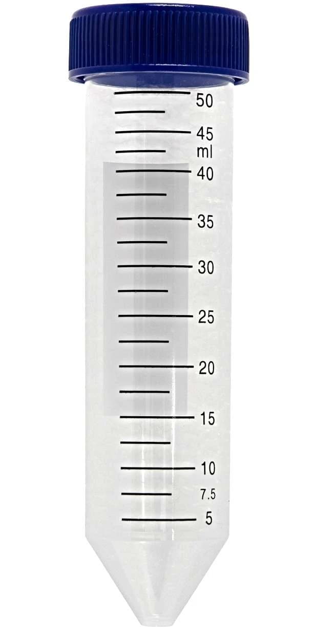 Conical Tube 50mL Racked Sterile, Natural