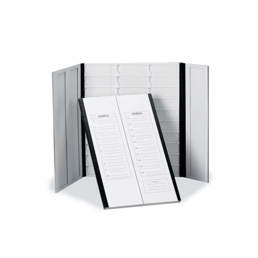 30-Place Cardboard Slide Tray, Black Trim