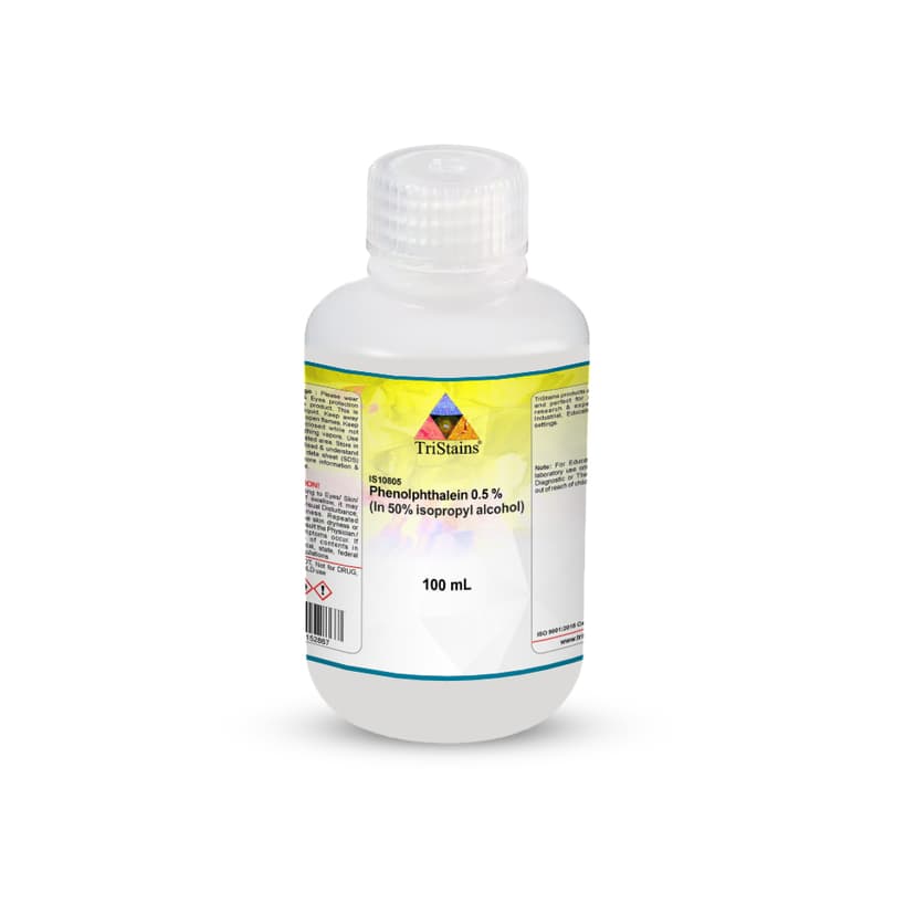 Phenolphthalein 0.5% in 50% Isopropanol - 100mL