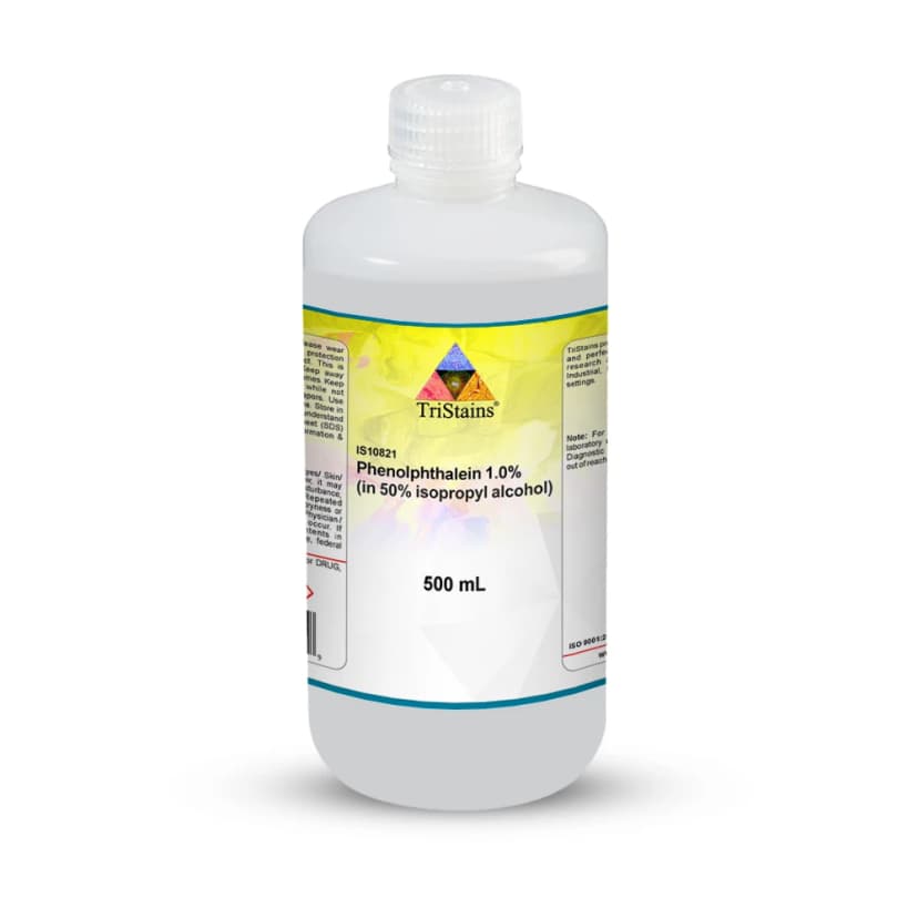 Phenolphthalein 1.0% in 50% Isopropyl alcohol - 500mL