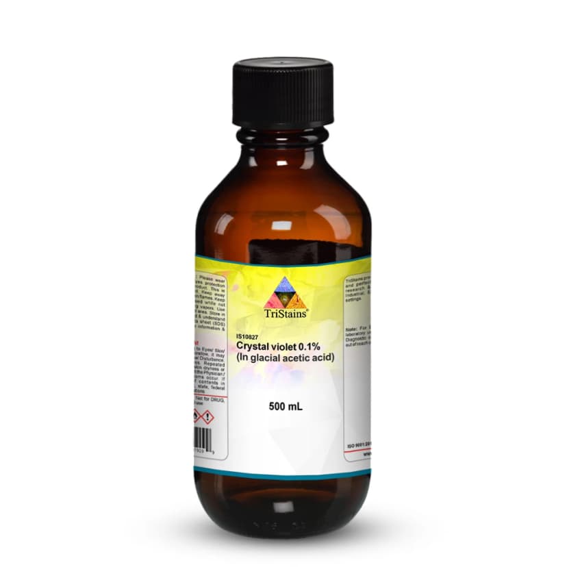 Crystal Violet Indicator, 0.1% in Glacial Acetic Acid - 500mL