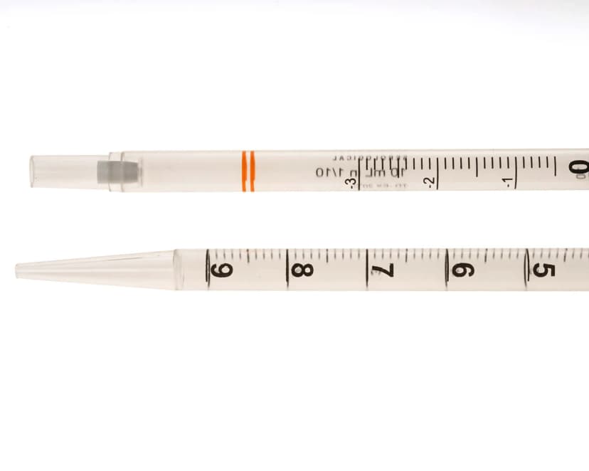 10mL Pipet, Individually Wrapped, Paper/Plastic, Bag, Sterile
