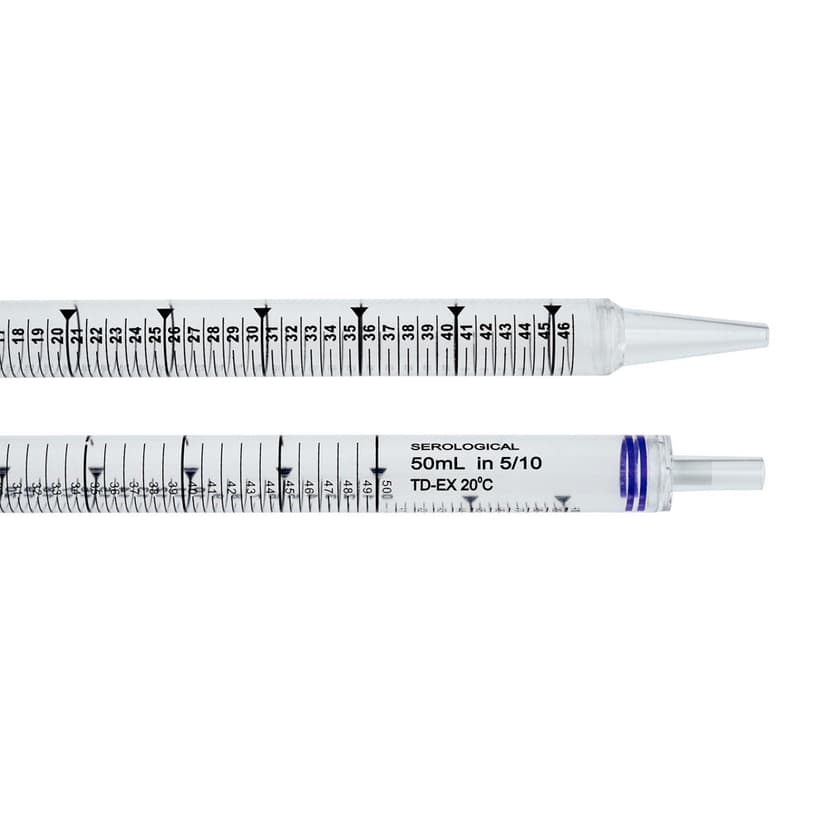 50mL Pipet, Individually Wrapped, Paper/Plastic, Bag, Sterile