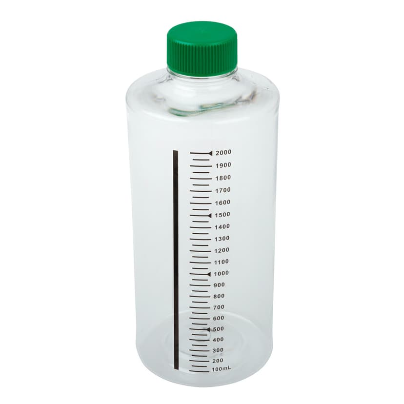 850cm² Roller Bottle, Tissue Culture Treated, Printed Graduations, Non-Vented Cap, Sterile
