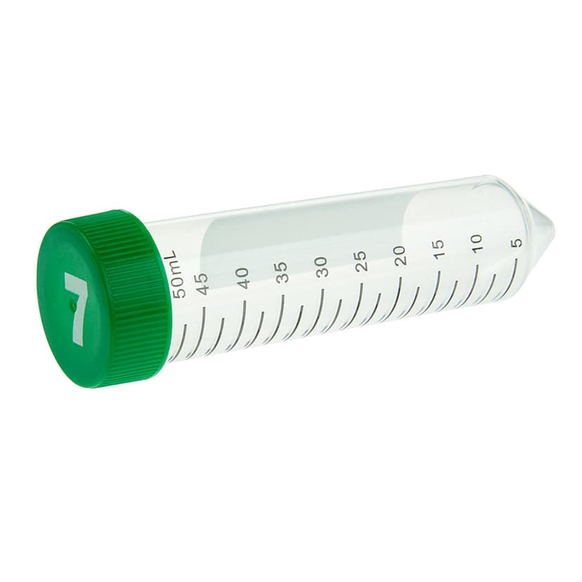 50mL Centrifuge Tube, Numbered Caps  Foam Rack, Sterile