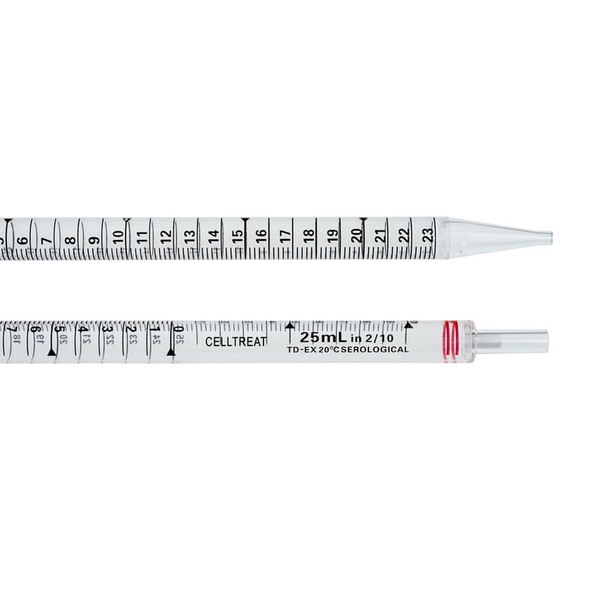 25mL Pipet, Individually Wrapped, Paper/Plastic, Bag, Sterile